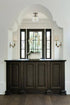 Modern Semi Flush Ceiling Light, Schoolhouse Clear Glass